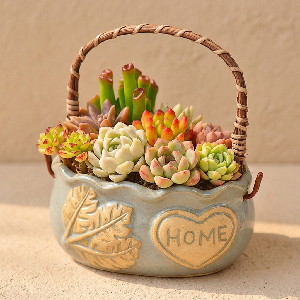 Claybloom™ Ceramic Flower Pot, material and detail close-up