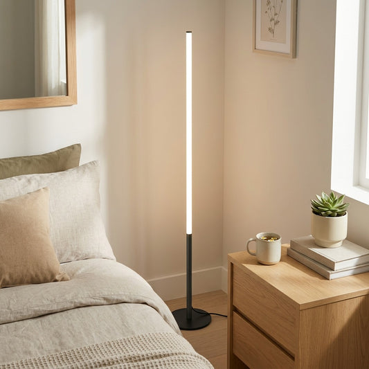 Lightstem™ LED Floor Lamp With PVC Body in a calm home setting