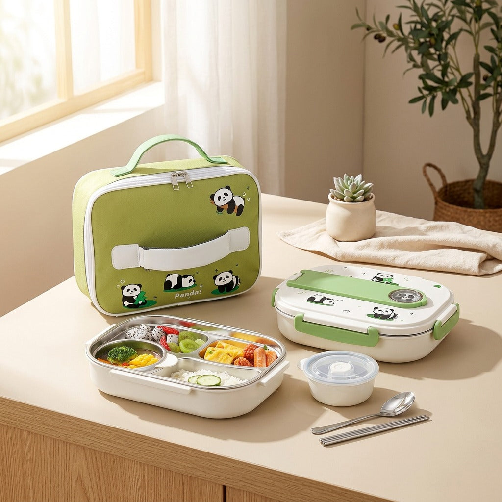 Alloymeal™ 316 Stainless Steel Lunch Box in a calm home setting