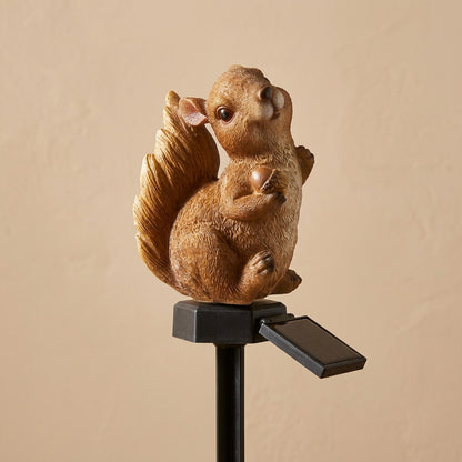 Critterglow™ Resin Solar Garden Animal Light, material and detail close-up