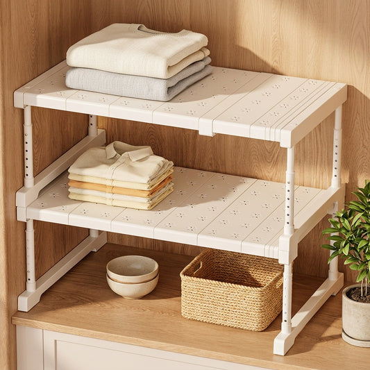 Flexshelf™ Adjustable Carbon Steel Storage Rack in a calm home setting