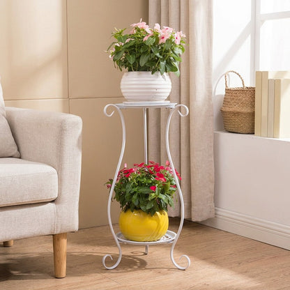 Bloomstand™ Metal Flower Pot Stand in a calm home setting