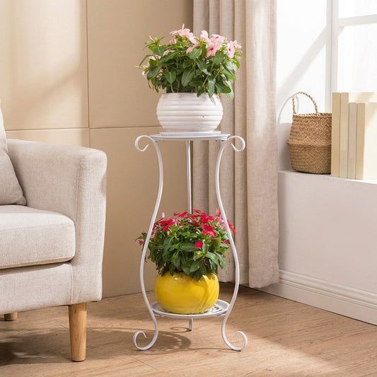 Bloomstand™ Metal Flower Pot Stand in a calm home setting