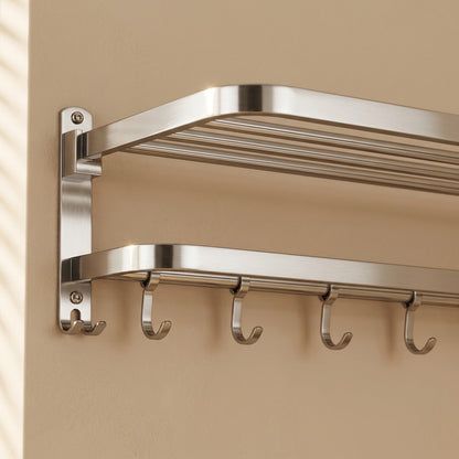 Towelperch™ 304 Stainless Steel Towel Rack, material and detail close-up