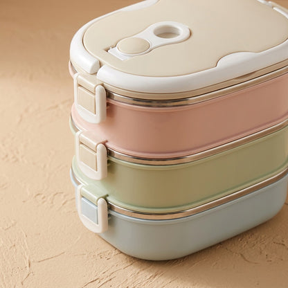 Mealhold™ 304 Stainless Steel Insulated Lunch Box, material and detail close-up