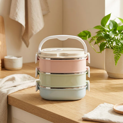 Mealhold™ 304 Stainless Steel Insulated Lunch Box in a calm home setting