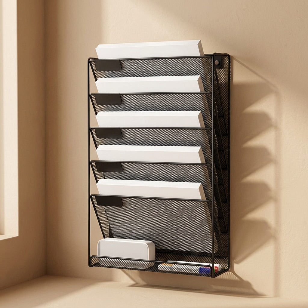 Fileladder™ Five-Layer Metal Wall File Rack