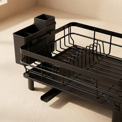 Dishrise™ Iron Single-Layer Dish Rack, material and detail close-up