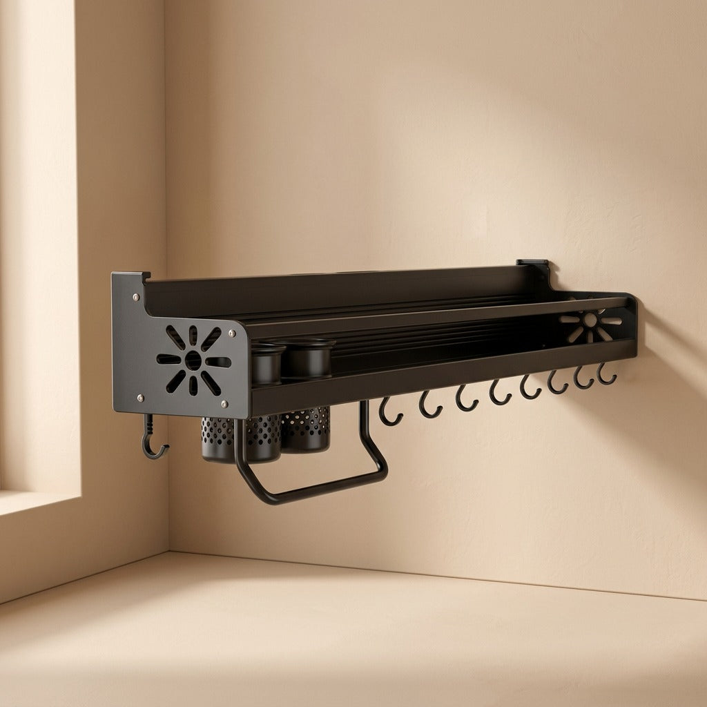 Wallstore™ Metal Wall-Mounted Kitchen Storage Rack