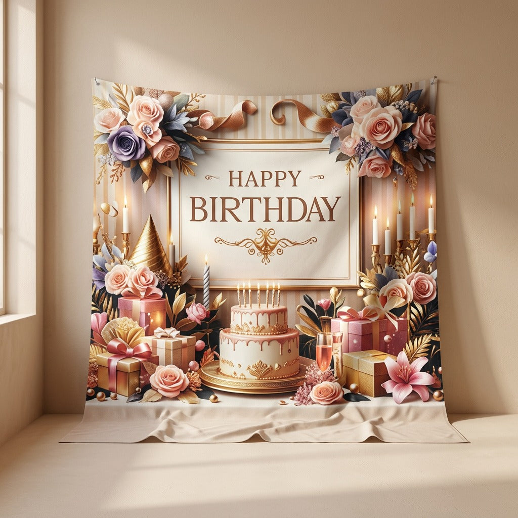 Partyframe™ Polyester Party Banner Backdrop