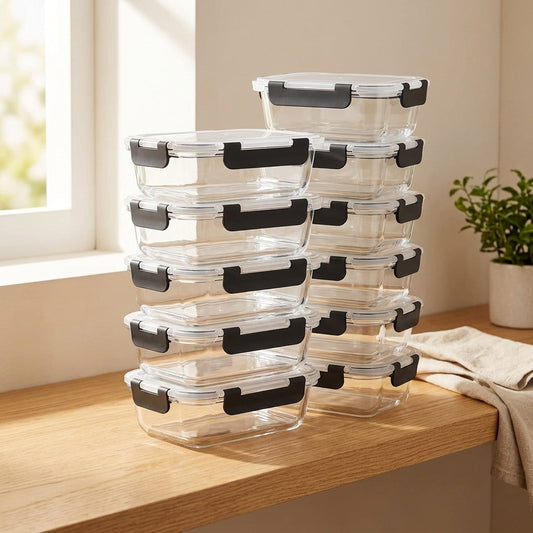 Glassnest™ High Borosilicate Glass Lunch Box in a calm home setting