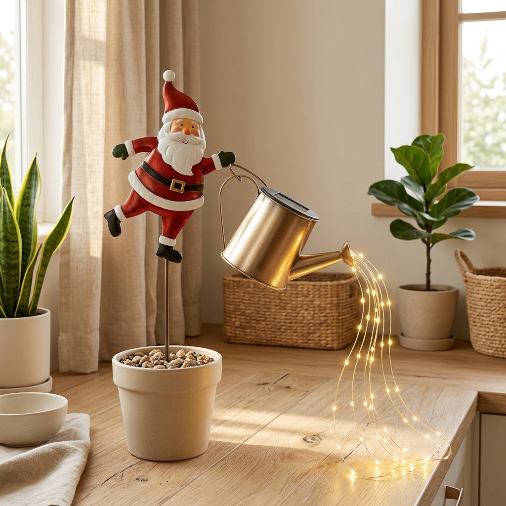 Gardenglow™ Solar Outdoor Garden Night Light in a calm home setting