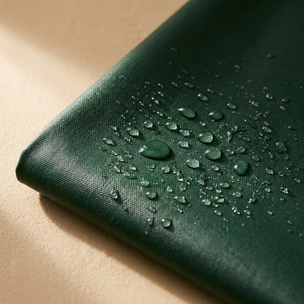 Splashwear™ PVC Waterproof Kitchen Apron, material and detail close-up