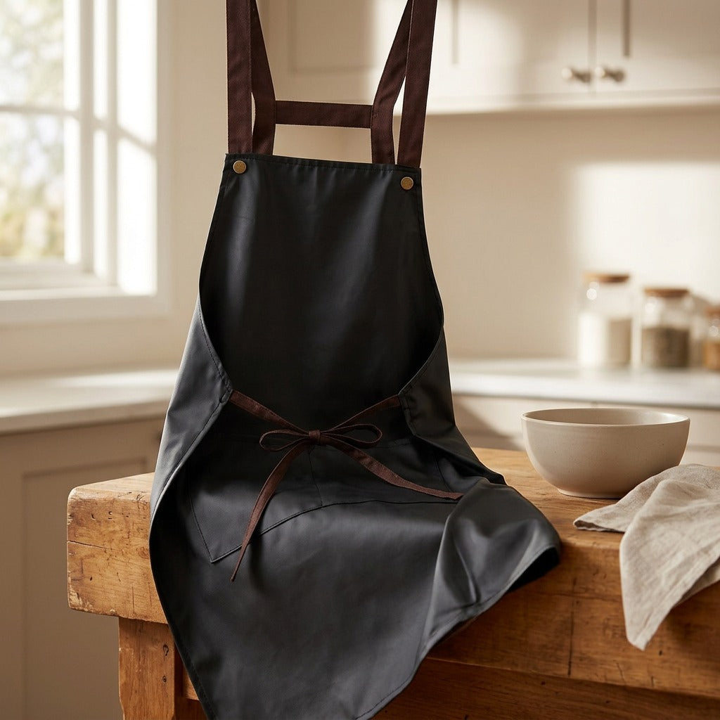 Splashwear™ PVC Waterproof Kitchen Apron, styled close view