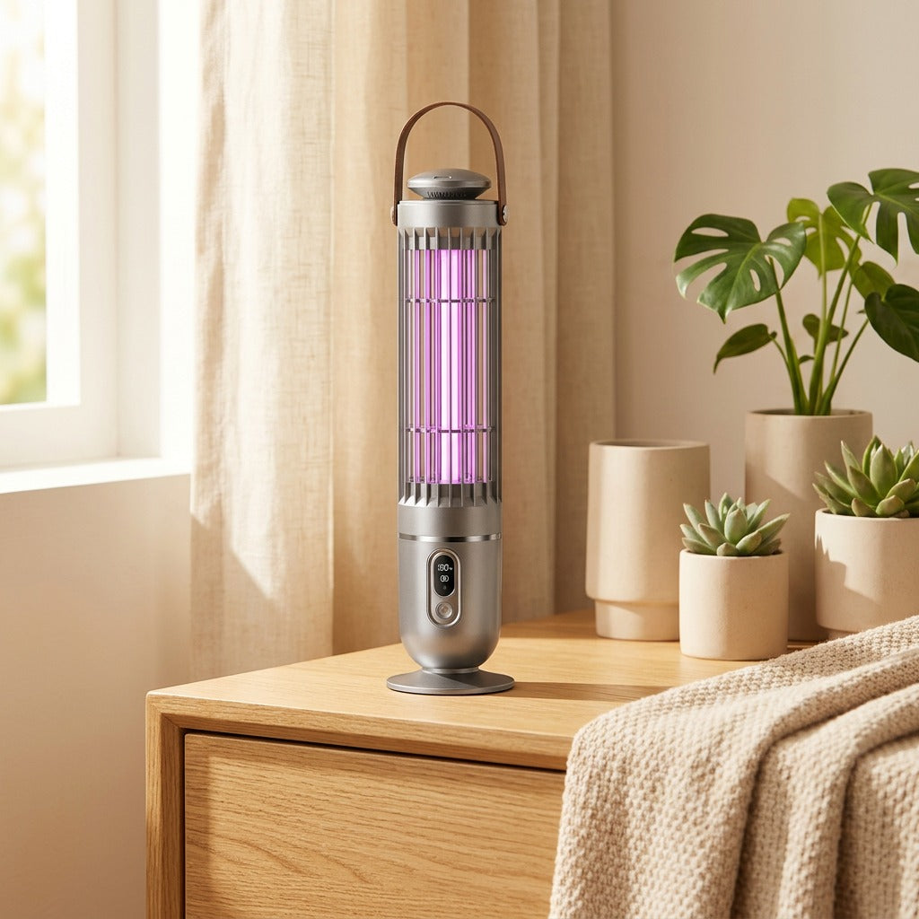 Nightzap™ Electric Mosquito Killer Night Light in a calm home setting