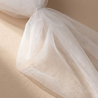 Gauzefall™ Polyester Wedding Gauze Curtain, material and detail close-up