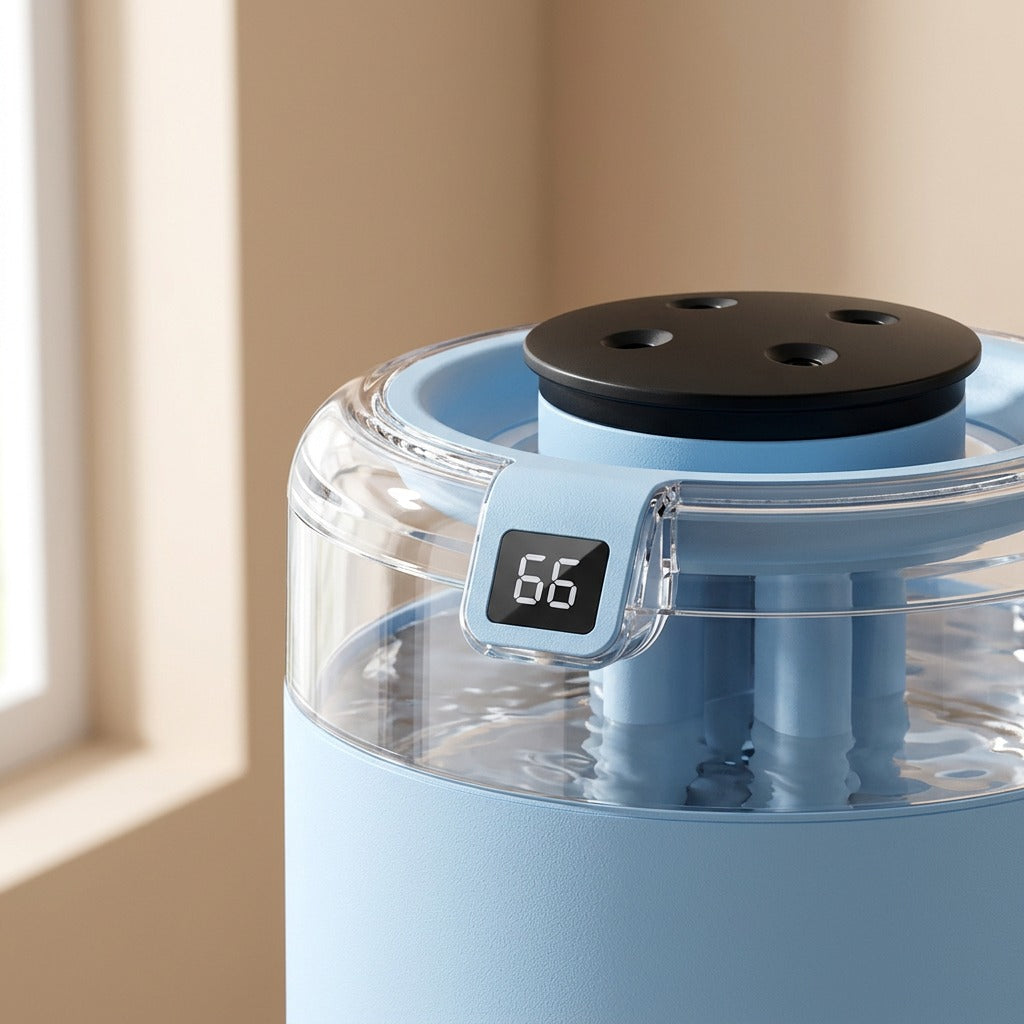 Spraymist™ Four-Spray Desktop Air Humidifier, material and detail close-up