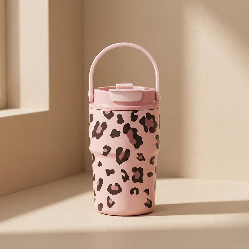 Spotwarm™ 316 Stainless Steel Leopard-Print Thermos Cup