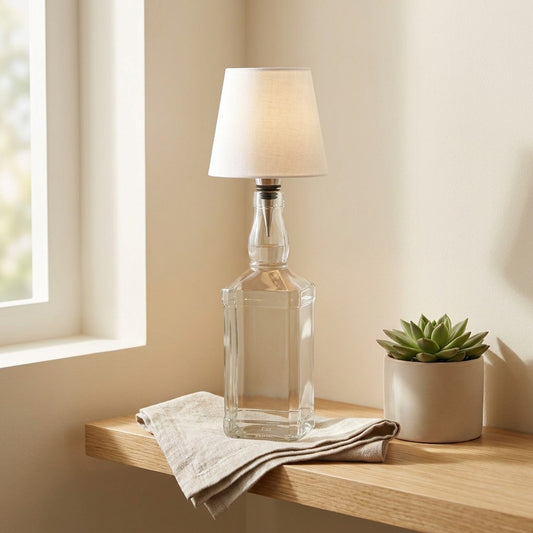 Bottlebeam™ Rechargeable Bottle Lamp in a calm home setting