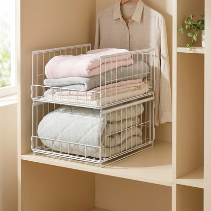 Ironstow™ Iron Drawer Storage Rack in a calm home setting