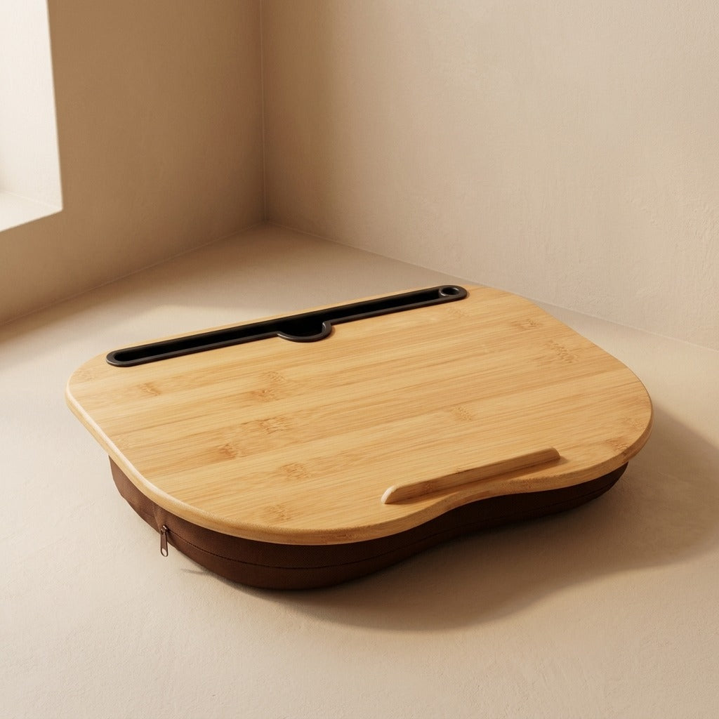 Lapledge™ Bamboo Lap Table With Card Slot