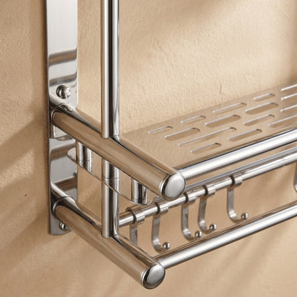 Towelgleam™ Stainless Steel Bathroom Towel Rack, material and detail close-up
