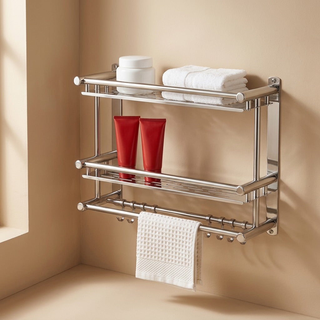 Towelgleam™ Stainless Steel Bathroom Towel Rack