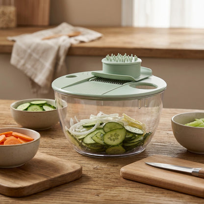 Vegslice™ Large Capacity Vegetable Cutter, styled close view