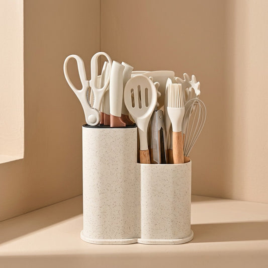 Woodwhisk™ Wooden Handle Silicone Kitchen Utensil Set