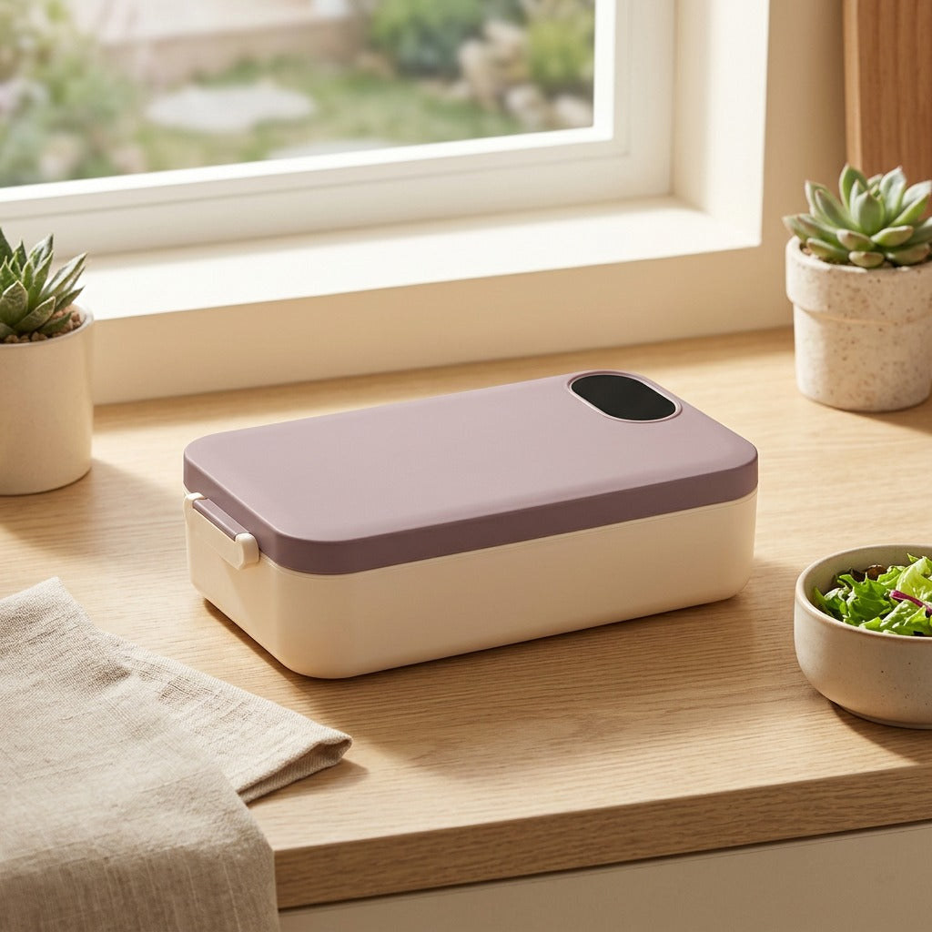 Mealshield™ Stainless Steel Lunch Box in a calm home setting