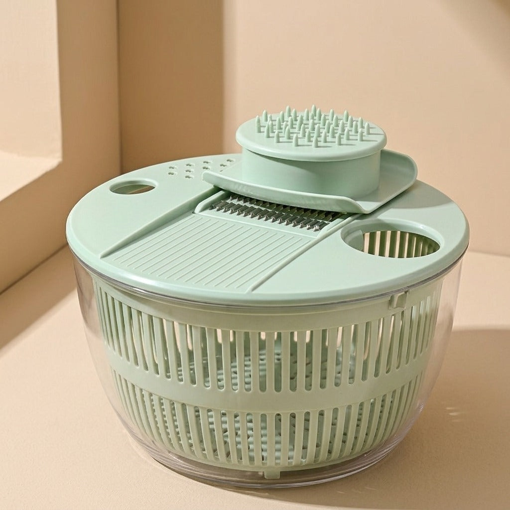 Chopdrain™ ABS Vegetable Cutter and Draining Basket, material and detail close-up