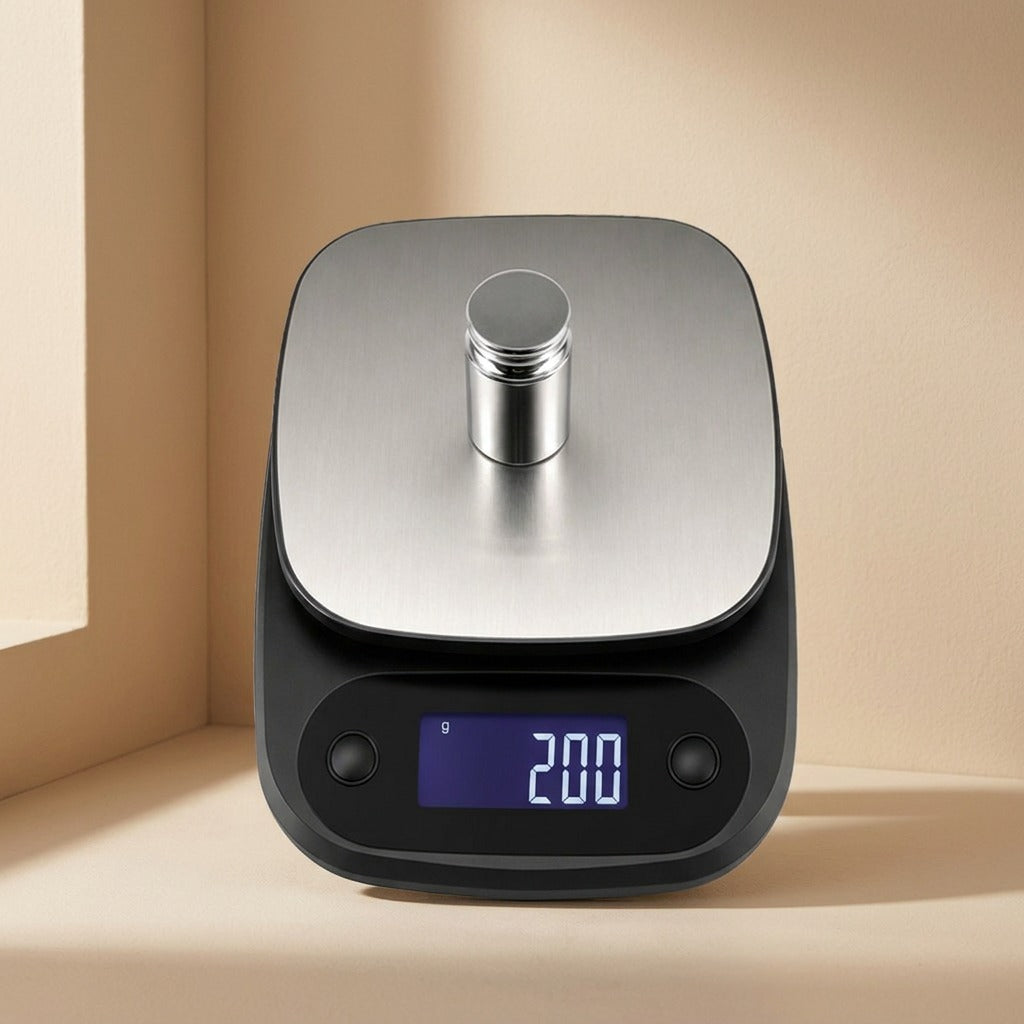 Weighwell™ Black ABS Kitchen Scale