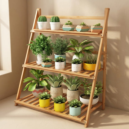 Bambooperch™ Bamboo Flower Pot Stand