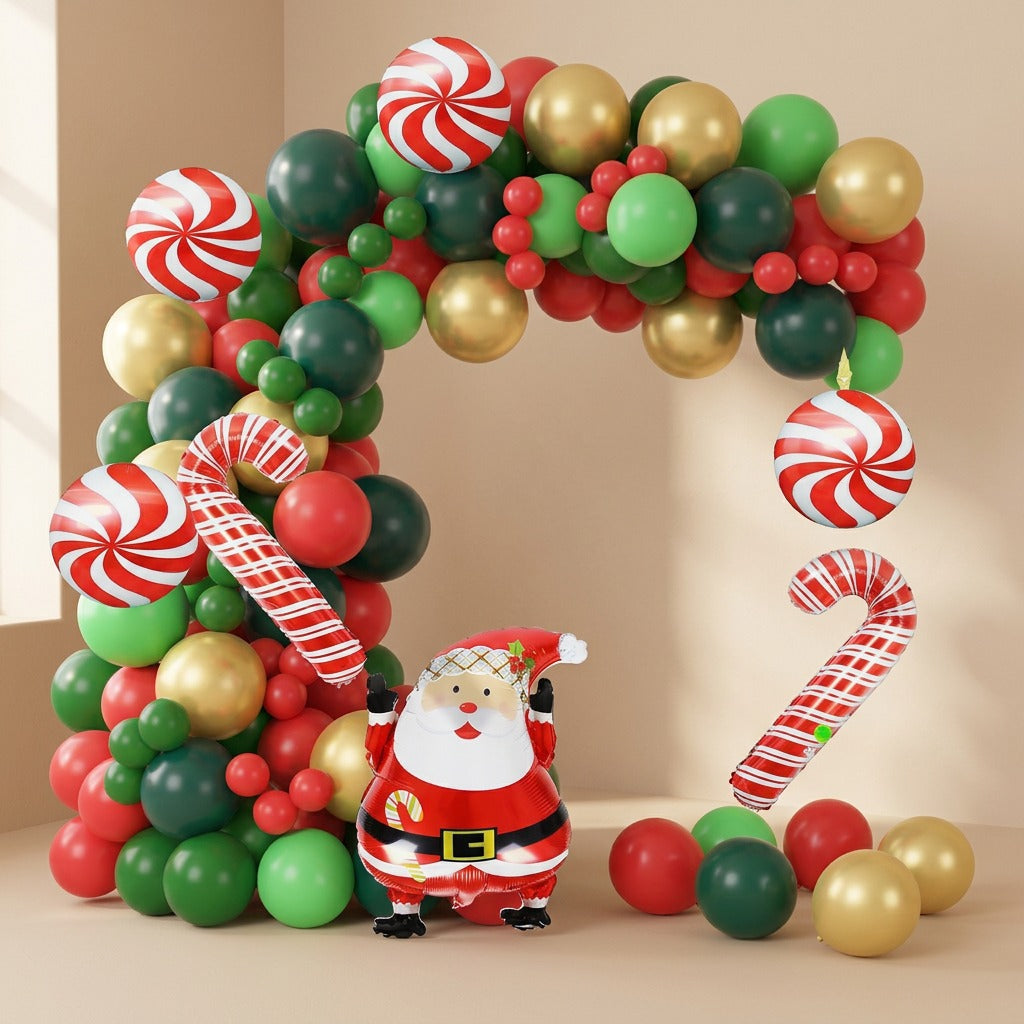 Clauschain™ Santa Claus Christmas Balloon Chain