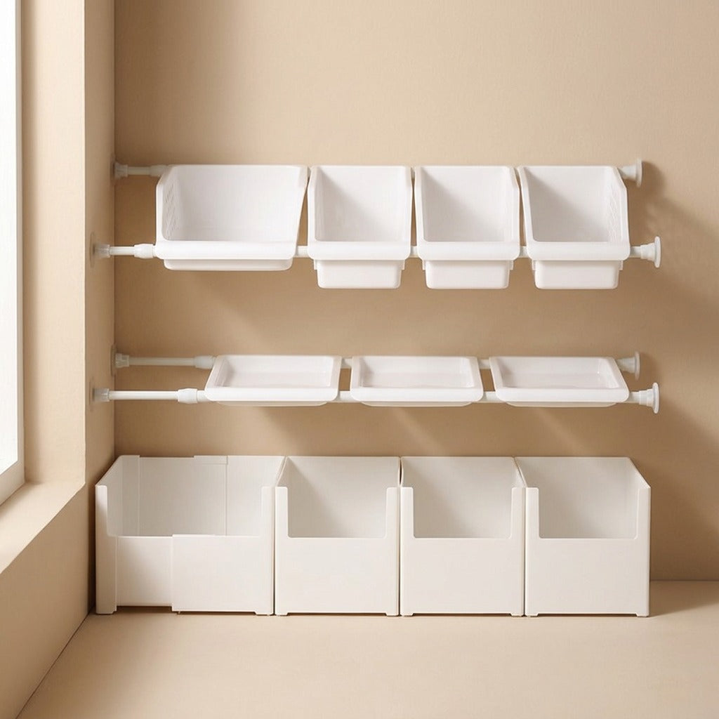 Rackspace™ Plastic Wall-Mounted Storage Rack