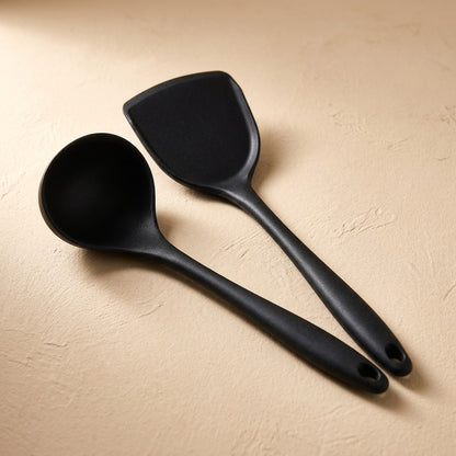 Stirscoop™ Silicone Spoon And Spatula Set, material and detail close-up