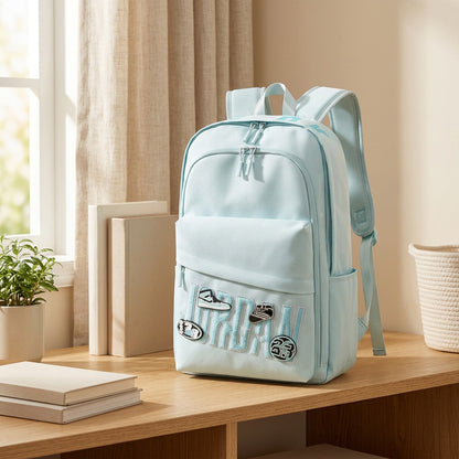 Campusweave™ Oxford Cloth High School Backpack in a calm home setting