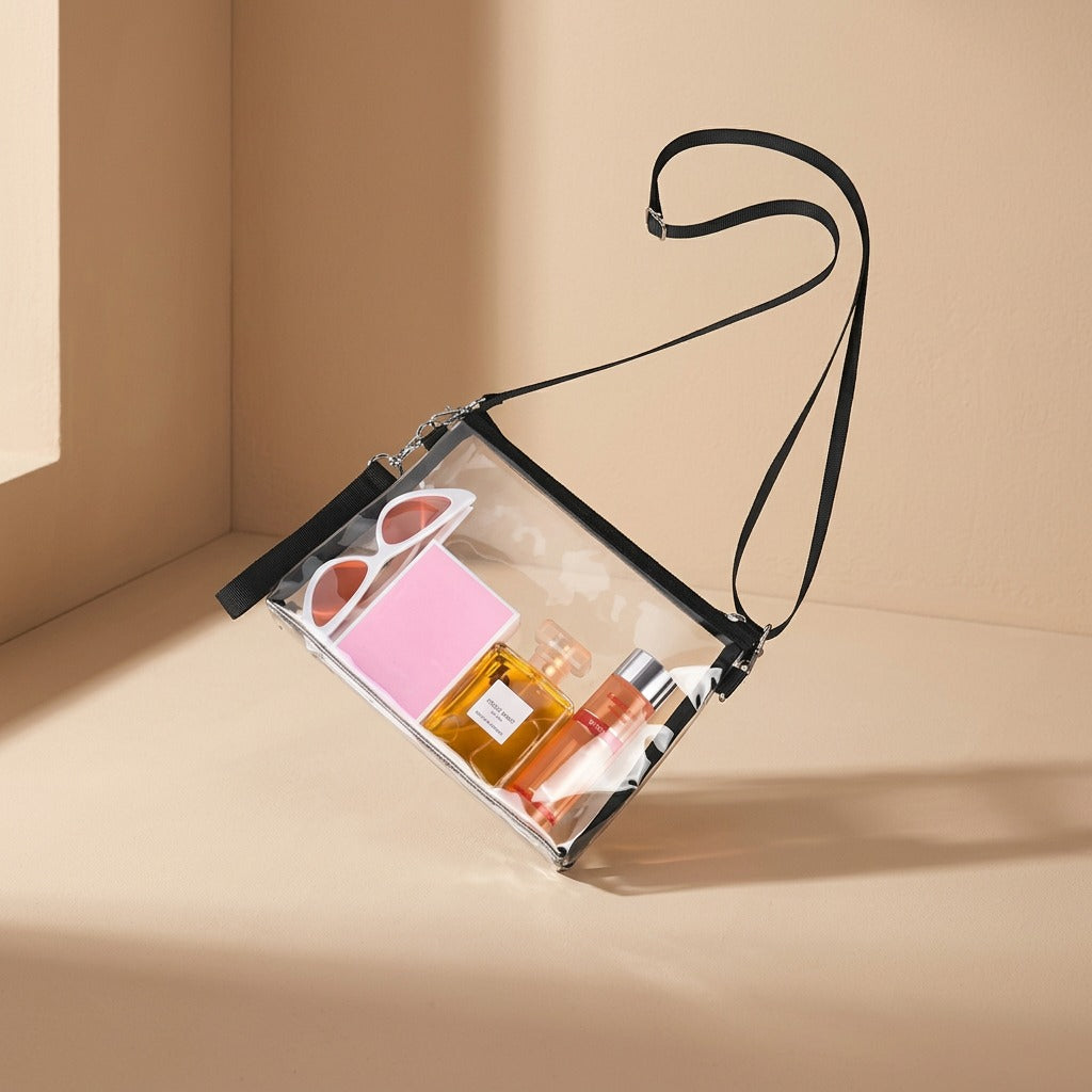 Clearsling™ Transparent PVC Crossbody Bag