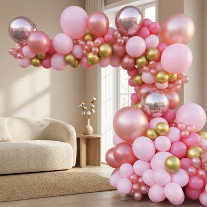 Pastelpop™ Macaron Latex Birthday Balloons, styled close view