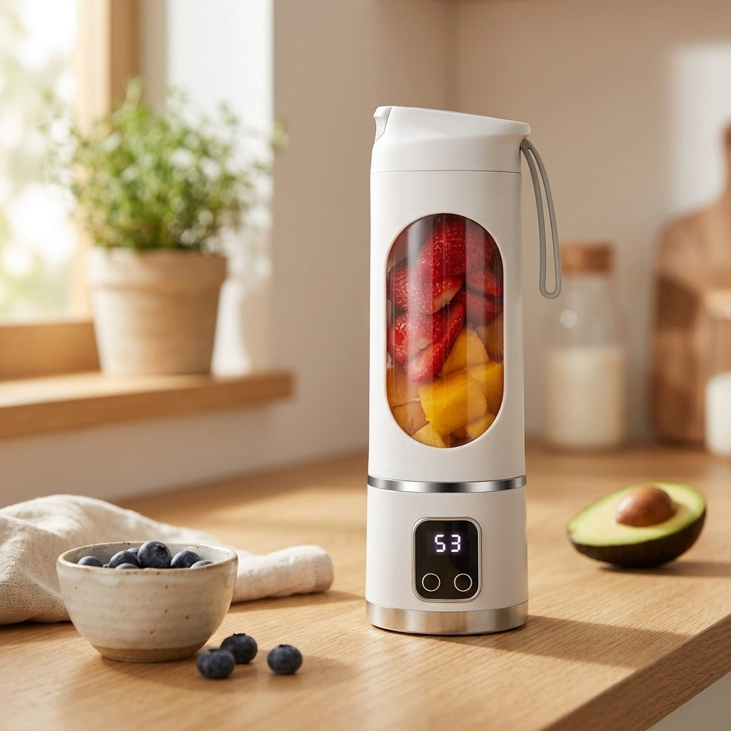 Voltblend™ USB Charging Juicer Cup, styled close view