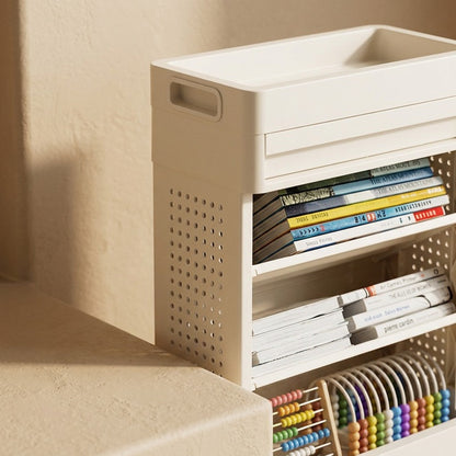 Shelfstack™ Plastic Bookshelf Storage Rack, material and detail close-up