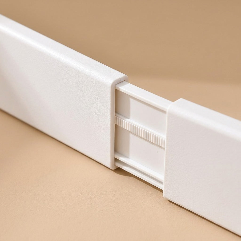 Slidewall™ Plastic Drawer Telescopic Partition, material and detail close-up
