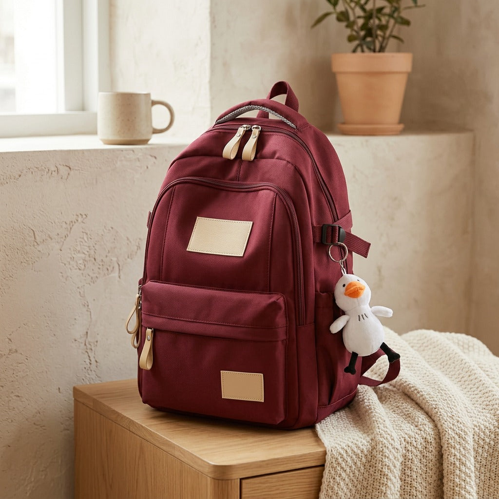 Youthpack™ Youth Campus Polyester Backpack, styled close view