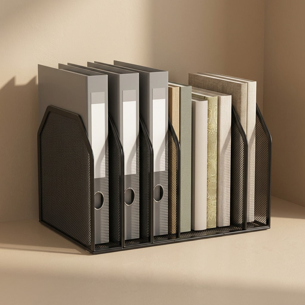 Metalsort™ Metal Desktop File Storage Rack