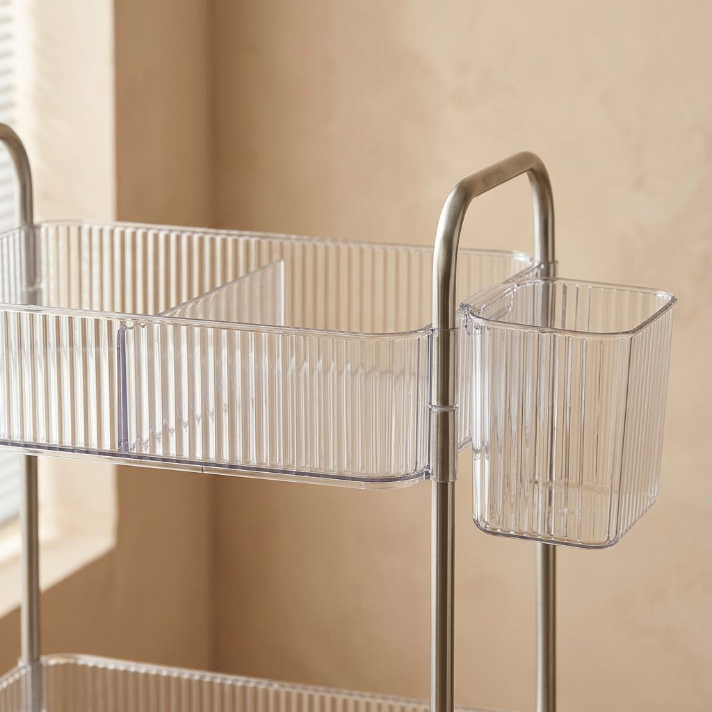 Rackstack™ Plastic Multi-Layer Storage Rack, material and detail close-up