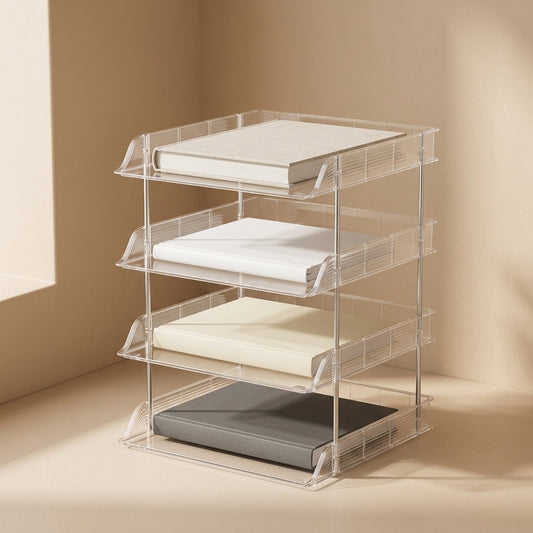Clearfile™ Transparent Plastic File Rack