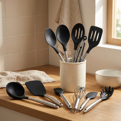 Cookblend™ 12-Piece Silicone Kitchen Utensil Set, styled close view