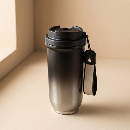 Sipsulate™ 316 Stainless Steel Insulated Straw Cup, material and detail close-up