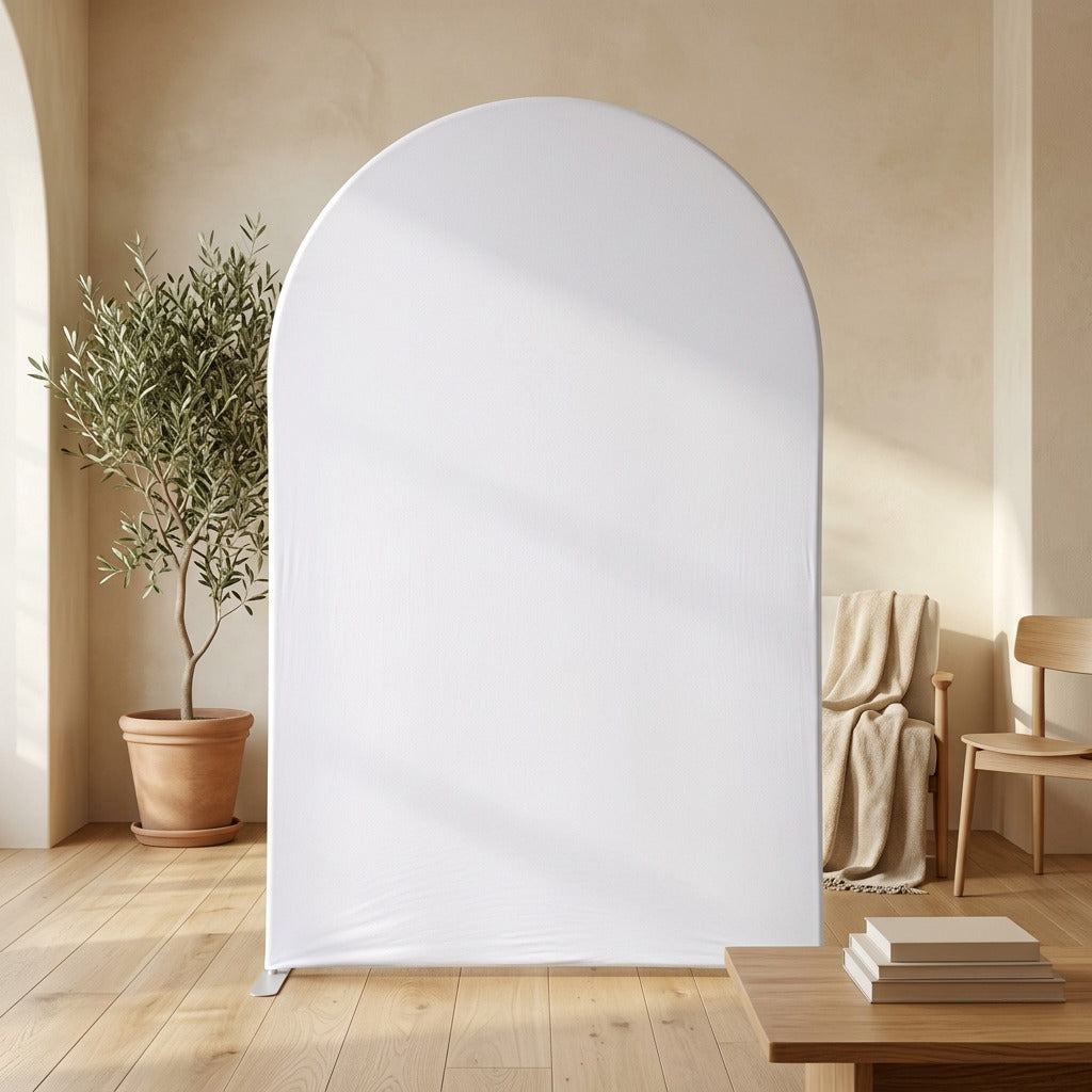 Archstretch™ Spandex Arch Background Cloth in a calm home setting