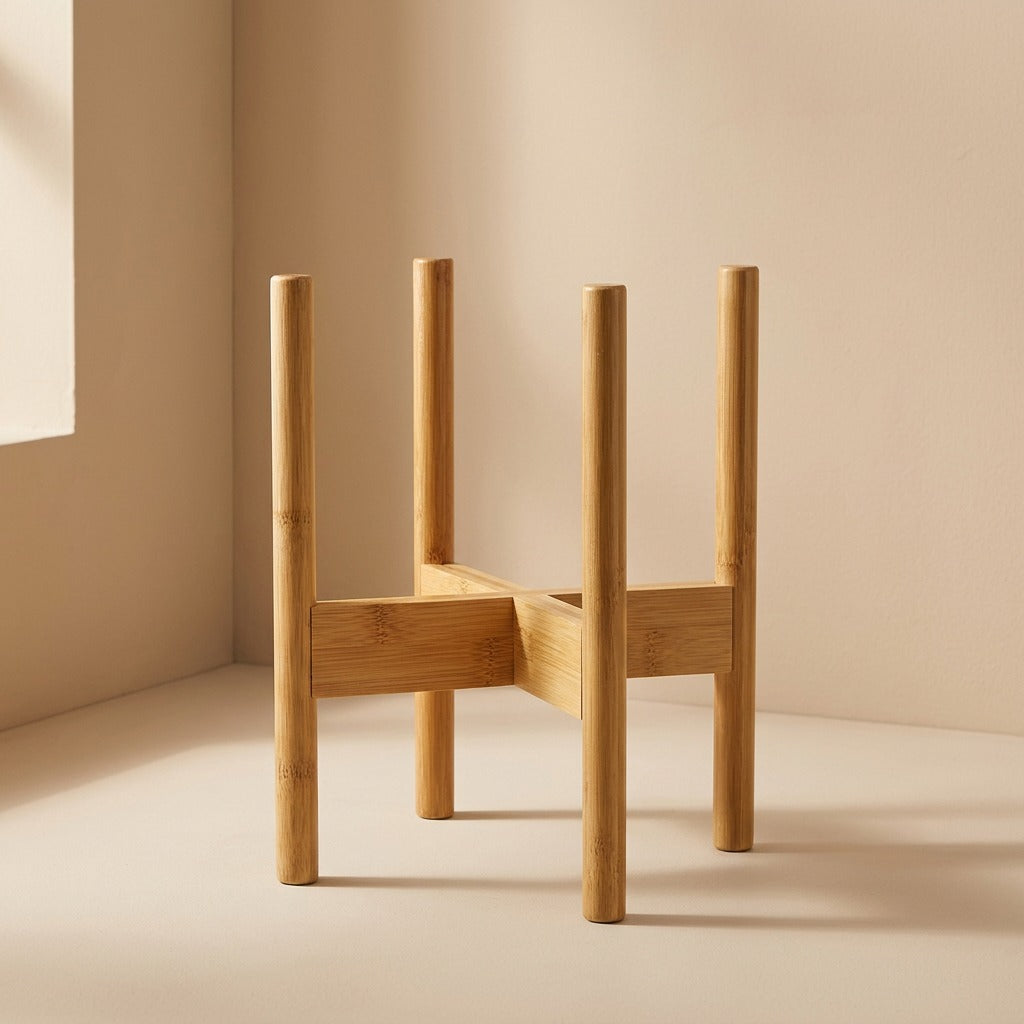 Stemstack™ Bamboo Flower Pot Rack